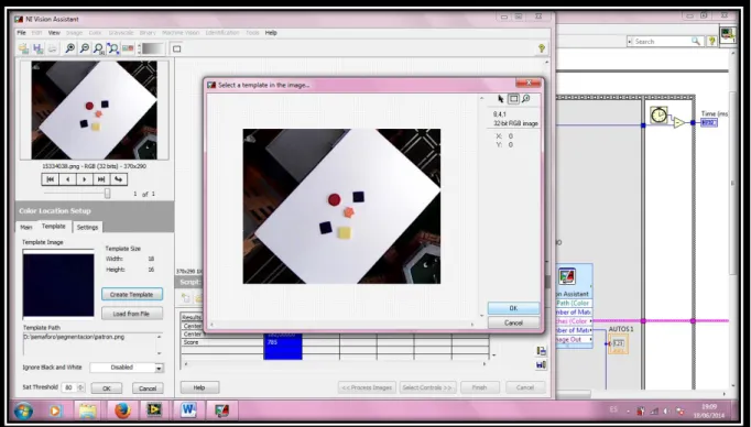 Figura III.42. Módulo Vision Assistant – Select Template 