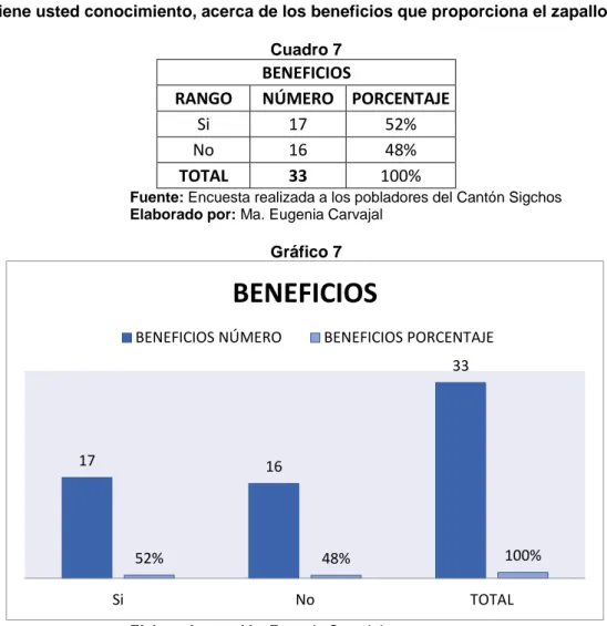 Cuadro 7  BENEFICIOS 