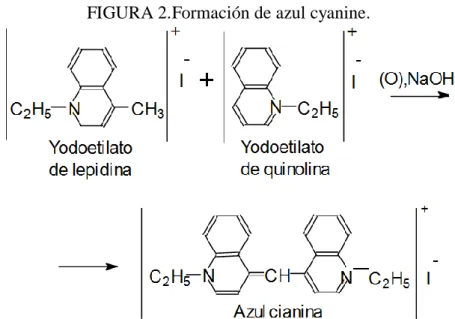 FIGURA 2.Formación de azul cyanine. 