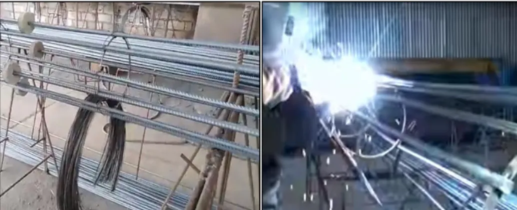 Figura 5. Elaboración de estructura para postes 
