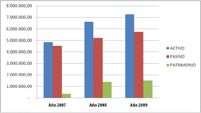 Gráfico No. 2: Estructura de la Situación Financiera 