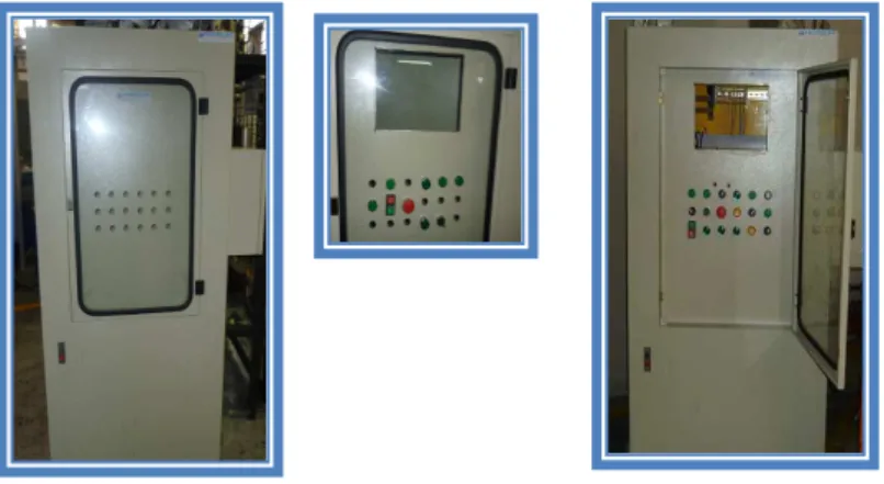 Figura 4.6. Orificios para la colocación de los elementos en el panel de control. 