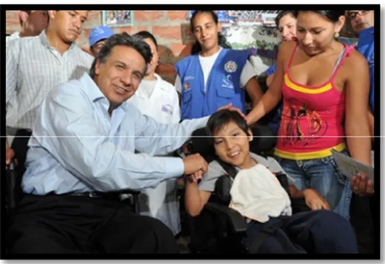 Figura II. 12. Vicepresidente del Ecuador en la Misión Manuela Espejo
