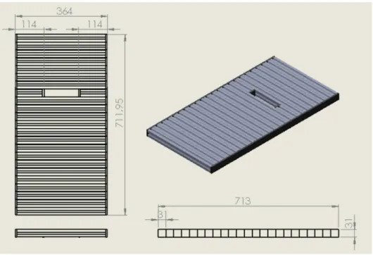 Figura IV.36. Diseño de la Base para el modulo. 