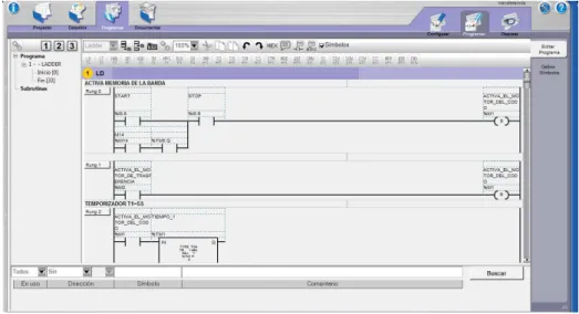 Fig. III.2 Pantalla de programación TwidoSuite 