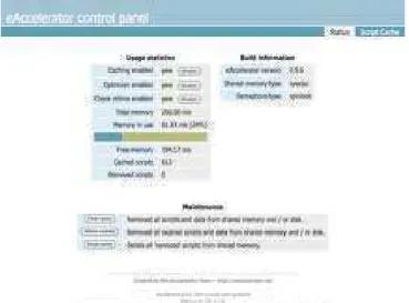 Figura 3. eAccelerator optimizador de código PHP 