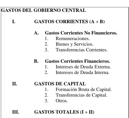 Gráfico N° 12  GASTOS DEL GOBIERNO CENTRAL 