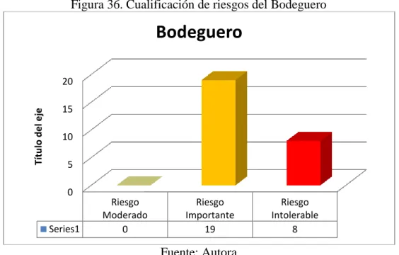 Figura 36. Cualificación de riesgos del Bodeguero 
