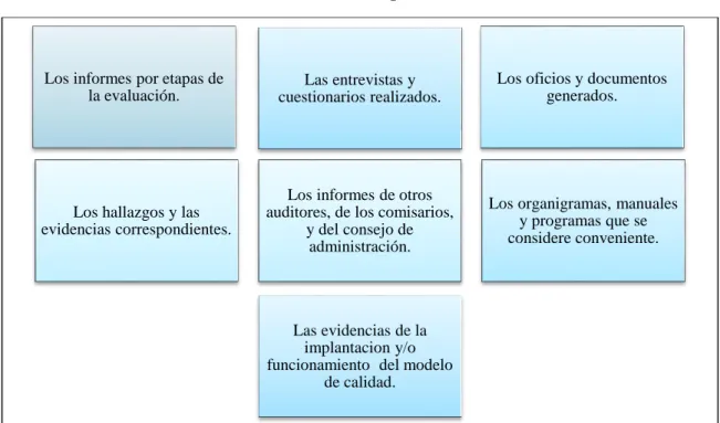 Ilustración 7. Contenido de carpetas de la evaluación 