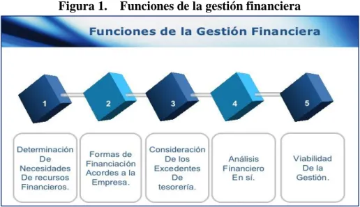 Figura 1.    Funciones de la gestión financiera 