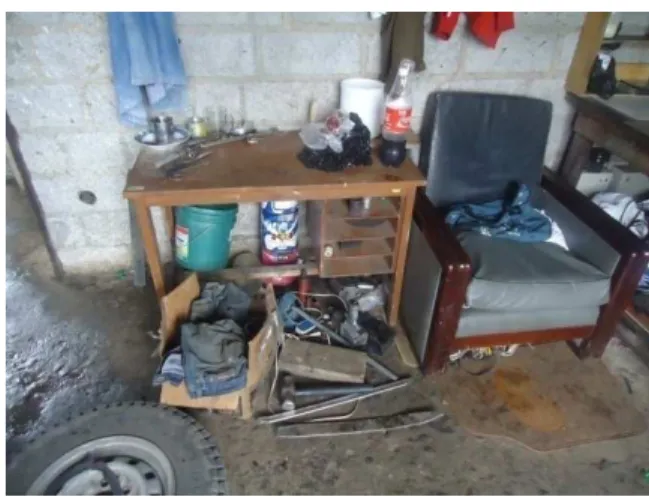Figura 26. Espacio inadecuado para el cambio de ropa del personal 