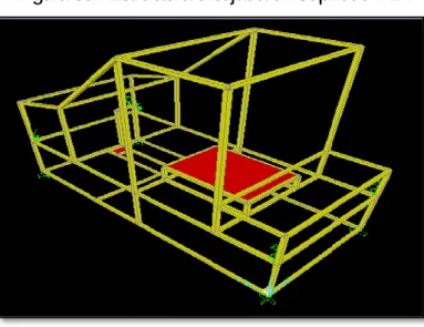 Figura 35.  Estructura dibujada en Sap2000 v 14. 
