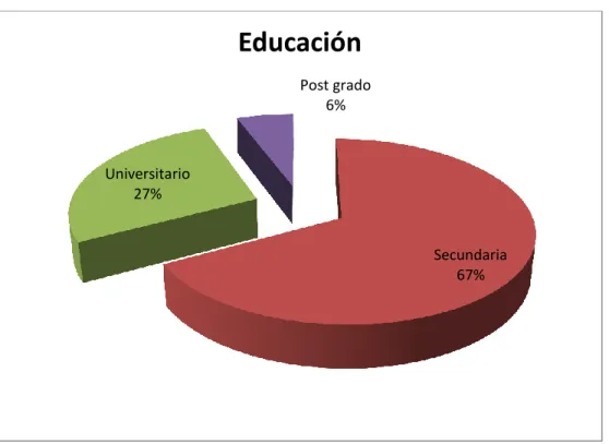 Figura 24.Nivel de educación 