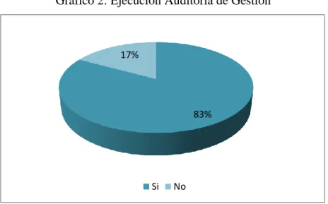 Gráfico 2: Ejecución Auditoría de Gestión 