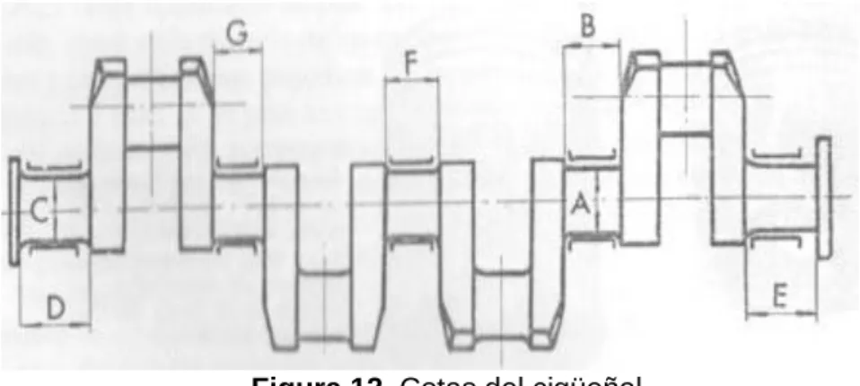 Figura 12. Cotas del cigüeñal. 
