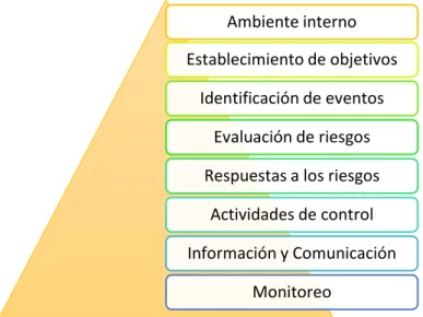 Gráfico 6. Componentes del control interno bajo la modalidad del COSO II 