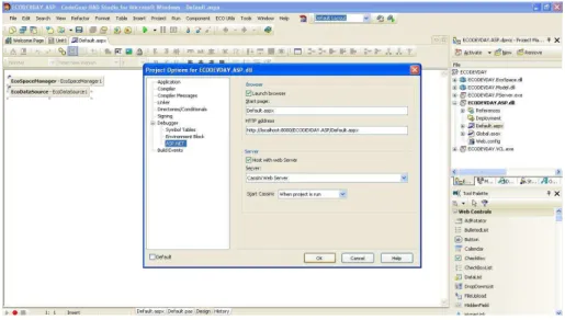 Figura III. 29. Opciones de ASP.NET 