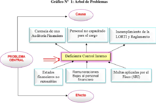 Gráfico Nº  1: Árbol de Problemas