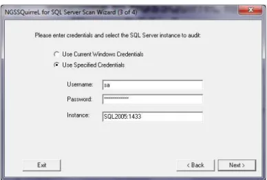 Figura IV.30. Ingresar credenciales SQL Server 