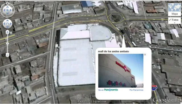 Fig. 2. Mapa Urbano, Mall de los Andes 