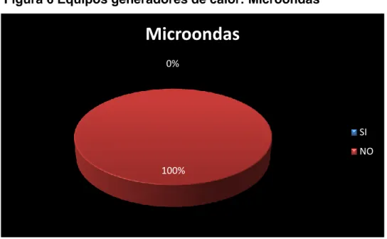 Figura 6 Equipos generadores de calor: Microondas 