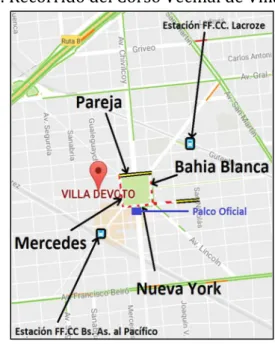 Tabla 1: Precios de entradas al corso vecinal 