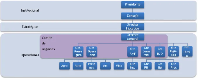 Fig. 1: Estructura Organizativa actual 