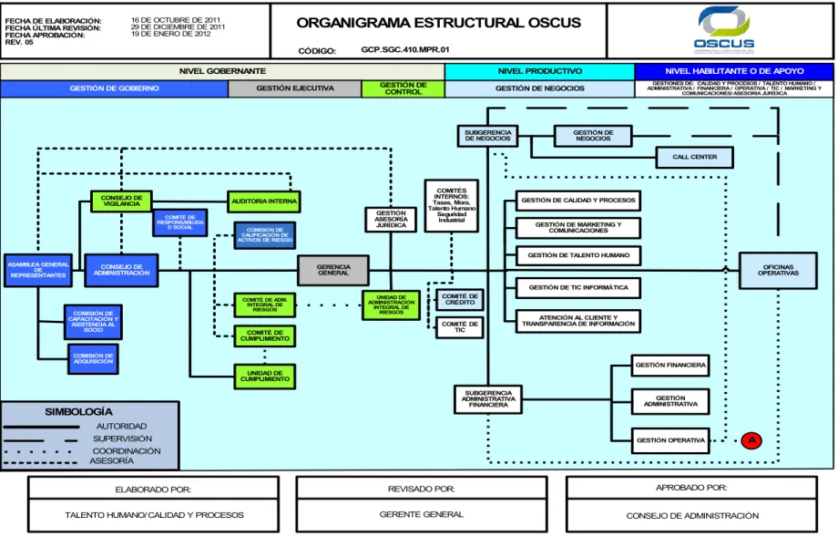 Gráfico 1 Estructura Organizacional 