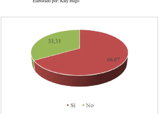 Gráfico 2  Distribución departamental   Fuente: Encuestas y entrevistas   Elaborado por: Katy Hugo 