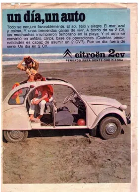 Figura 10: “Un día, un auto”, Publicidad Citröen, 1968. 