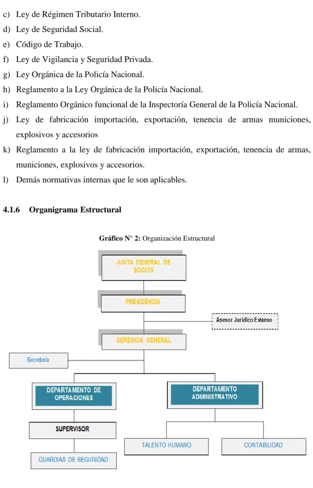 Gráfico N° 2: Organización Estructural 