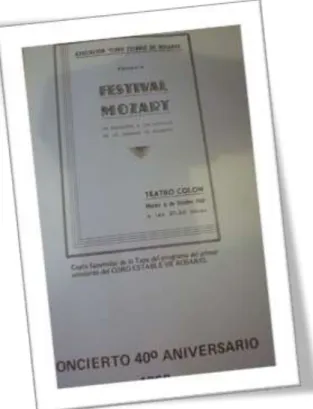 Fot. 1: Portada del programa del primer  concierto, 1942. 