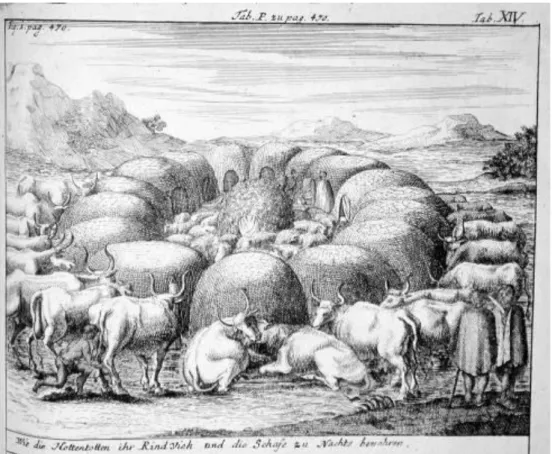 Fig. 3. Khoekhoe settlement in the Cape.  