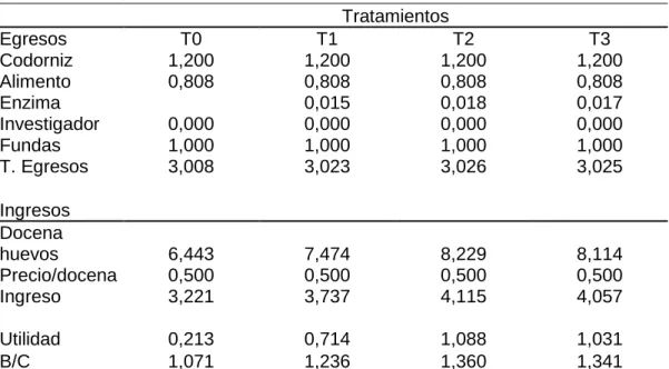 Cuadro 7.  RELACIÓN BENEFICIO/COSTO 