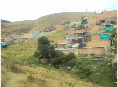 Foto 2. Vista de cerros surorientales de Ciudadela Sucre