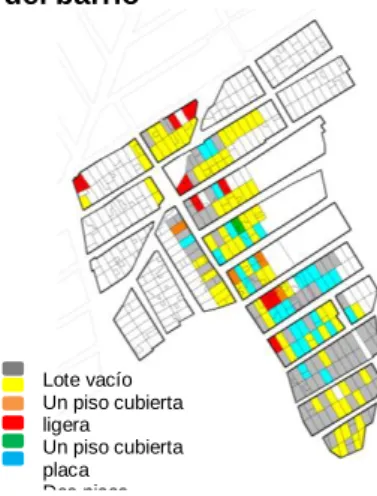 Figura 7. Grado de Edificabilidad del barrio 