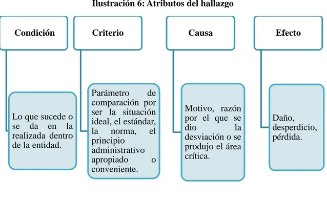 Ilustración 6: Atributos del hallazgo