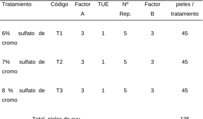 Cuadro 7. ESQUEMA DEL EXPERIMENTO. 