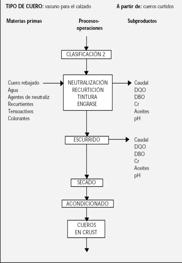 Gráfico 3.  Proceso de acabado del cuero.  