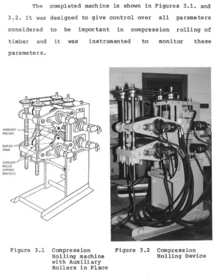 Figure 3.1 Compression Rolling machine 