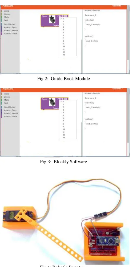 Fig 2:  Guide Book Module 