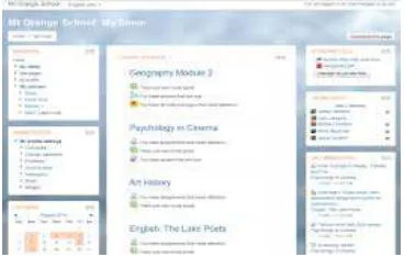 Fig. 1 General Moodle course appearance 