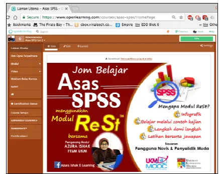 Fig. 1  MOOC Interface of ReSt  module 