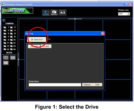 Figure 1: Select the Drive   