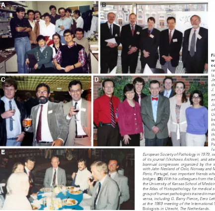 Fig. 2. Ivan Damjanov with collaborators and European Society of Pathology in 1979, served on the editorial board of its journal (Virchows Archive), and attended biannual congresses organized by the society