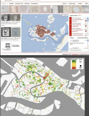Figure 10: PreserVenice  website (SerenDPT, 2018)  and VPC Database  (SerenDPT, 2017)
