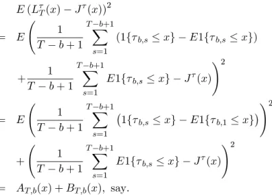 Table 13: Mean squared error and squared biases of the t- and Q( 0 ; 1) tests