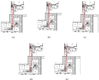 Figure 11. Comparison of signal distribution of test data. (a) Original radio map (b) RG-SSL method (c)G-SSL method (d) SCTW method (e) SPORT method