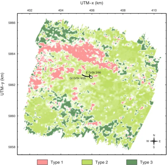 Figure 8 Results of wavelet transform-based signal classification for the EBS horizon