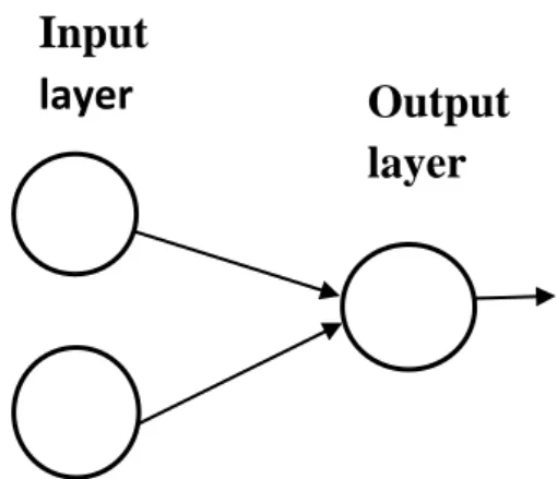 Fig 2.2 Single-layer Feedforward Network Input 